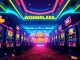 WONPLAY919 slot gaming excitement with vibrant reels and casino ambiance.