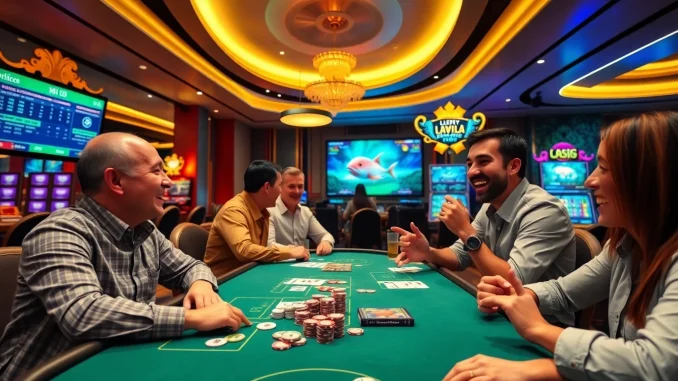 Exciting online gaming scene at good88.hu.net, showcasing players enjoying blackjack, baccarat, and fish shooting games.