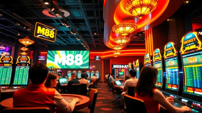 M88.com.mx online casino scene showcasing engaging digital betting interfaces and vibrant gaming atmosphere.
