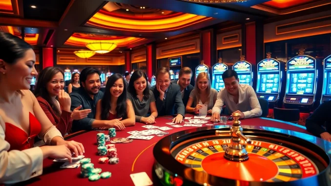 Experience thrill at https://32wincasino.com/ with vibrant casino tables and engaging players.